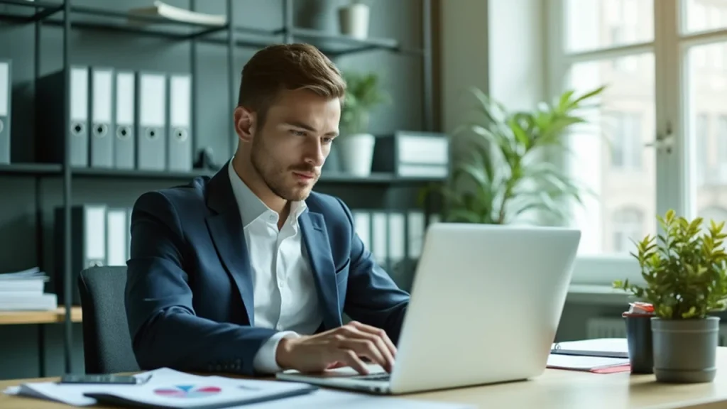 accountant is reviewing spreadsheets of cost of goods sold