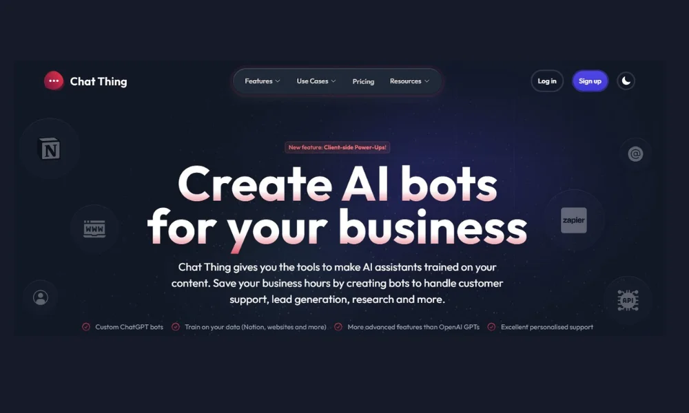 Chat Thing Build Custom Chatbots for Finance