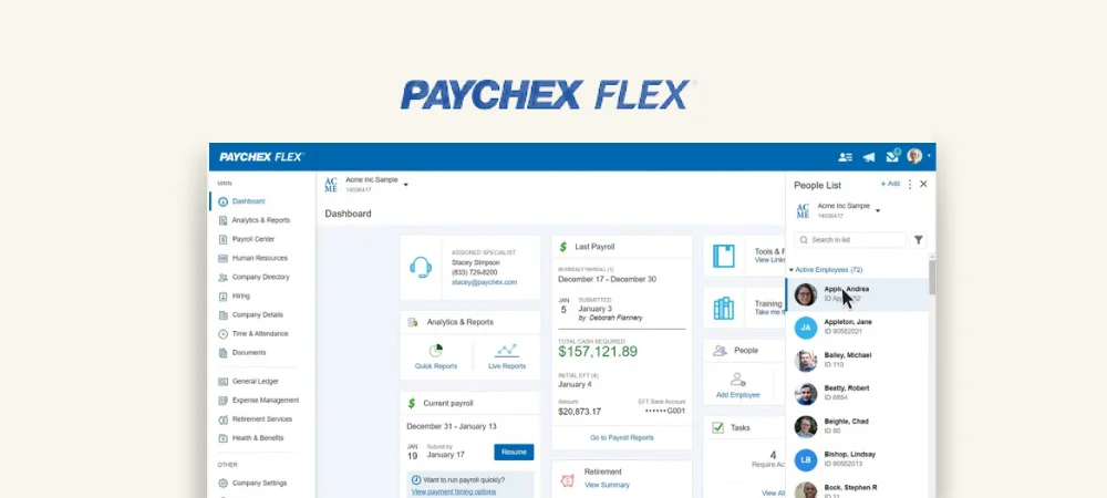 Paychex Flex Payroll